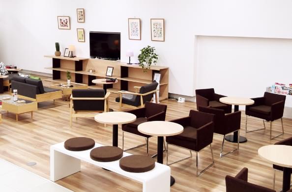 ゆったりした店内